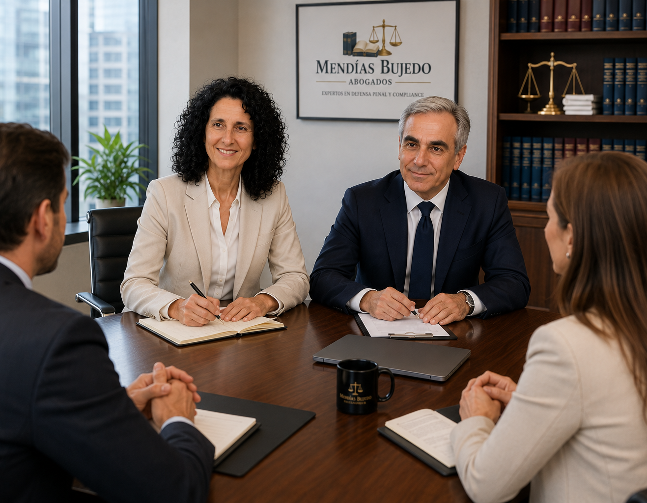 Reunión con los Directores de Mendías Bujedo Abogados Reunión con clientes en la Sede de Murcia