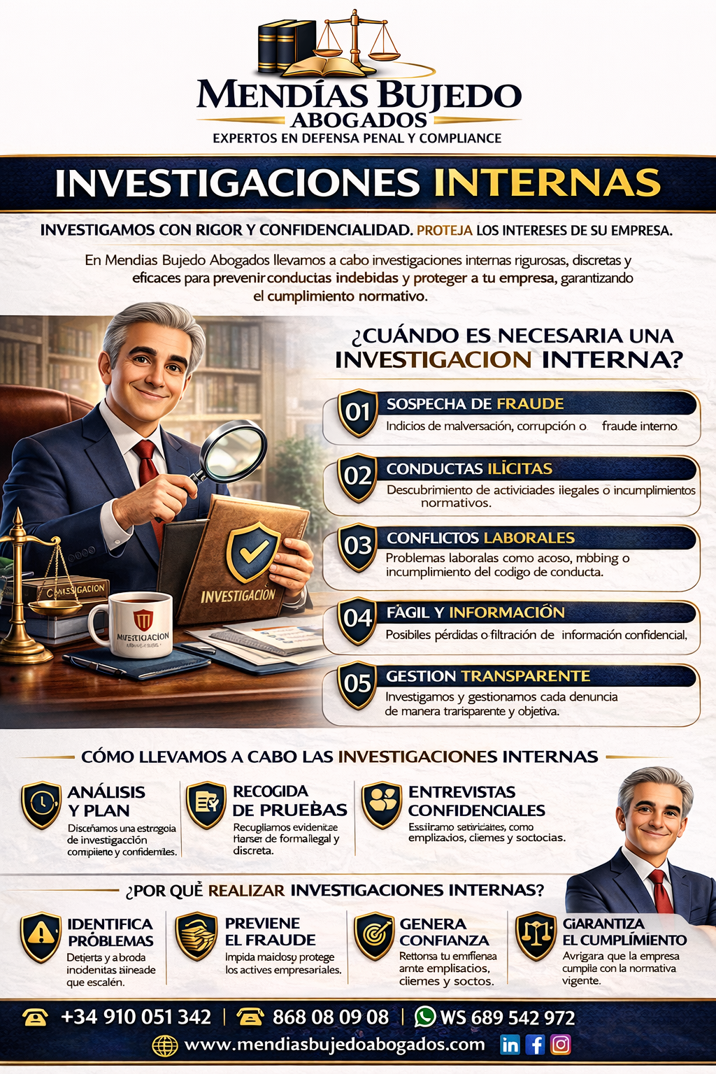 Investigaciones Internas de Compliance con Mendías Bujedo Abogados y Legal Shield