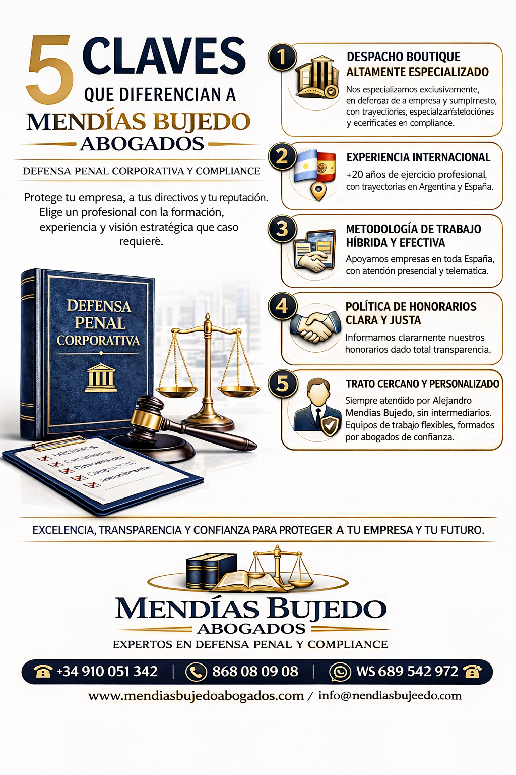Alejandro Mendías Bujedo abogado certificado en Compliance y especialista en Defensa Penal de la Empresa en Madrid y Murcia